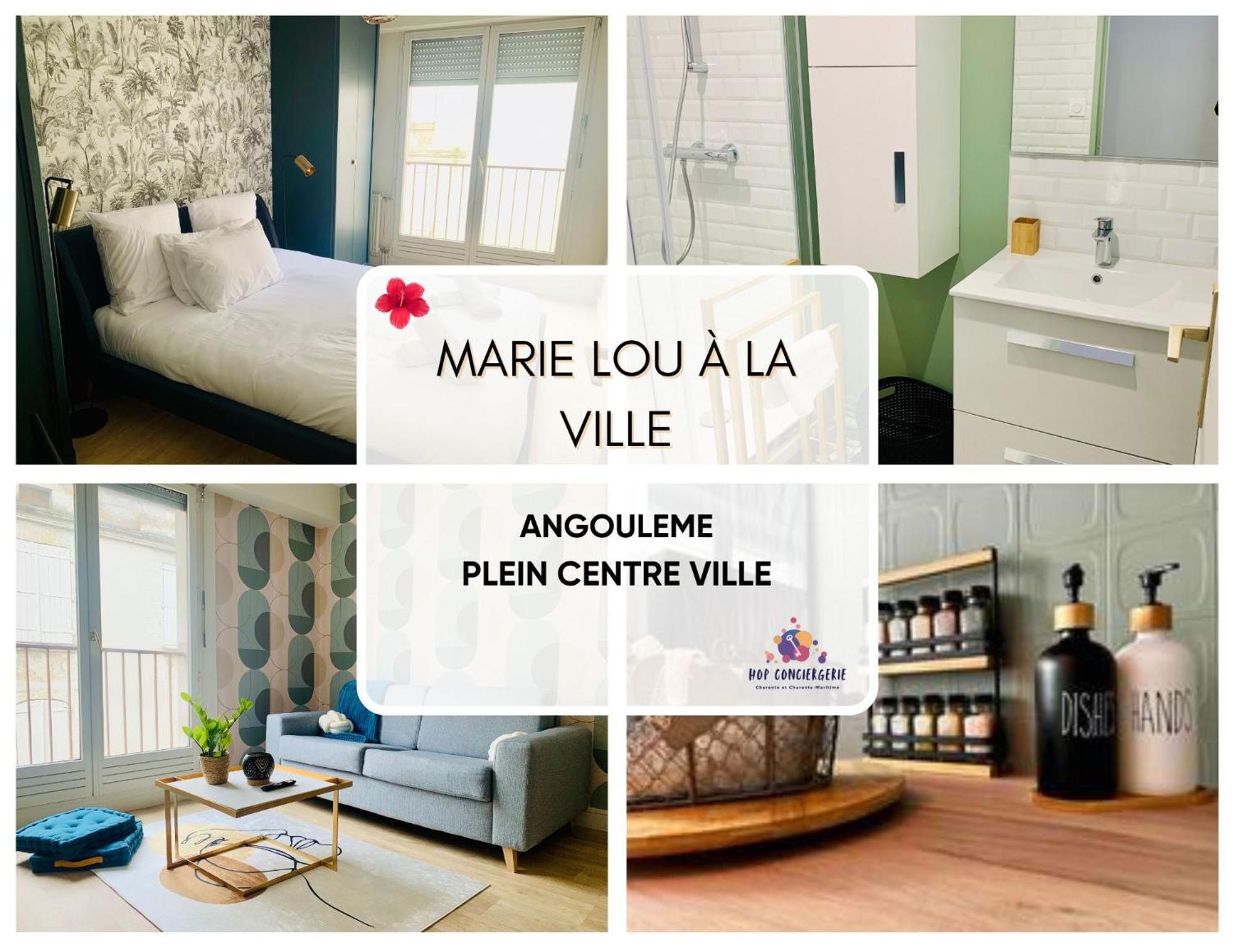Marie Lou A La Ville - Hyper Centre - Wifi - Transports Et Commerces - Conciergeriej&N Ангулем Екстер'єр фото